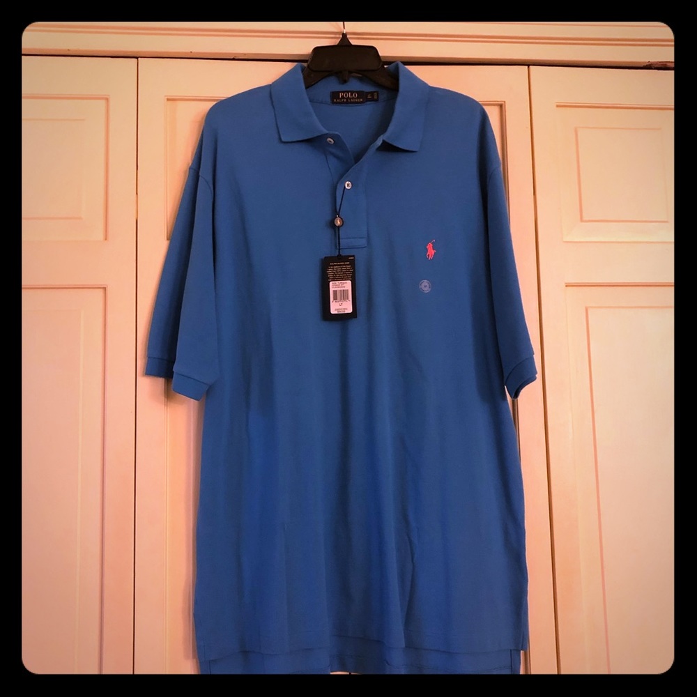 Blue short sleeved Polo shirt